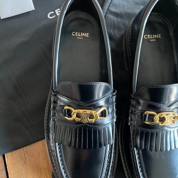 Celine Triomphe Margaret Leather Loafer - Size 39.5 - Excellent Condition - Picture 5 of 6